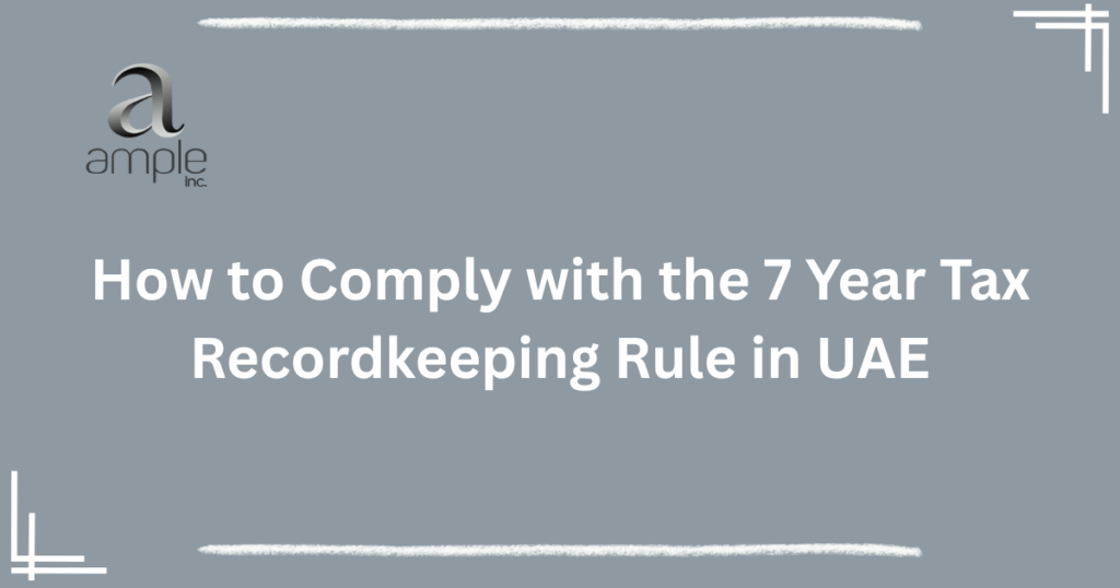 7 year tax recordkeeping